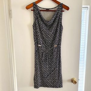 Ann Taylor Black & Ivory Sleeveless Dress